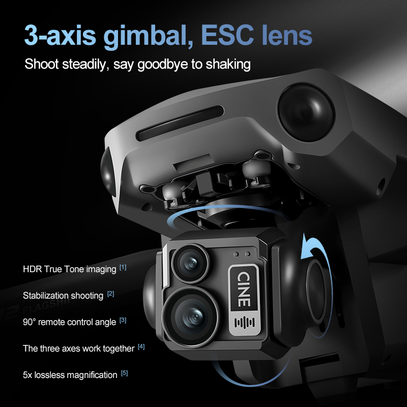 8K 3 Axis Gimbal Brushless 7.2 - Drone Gps Mount のレビューと価格