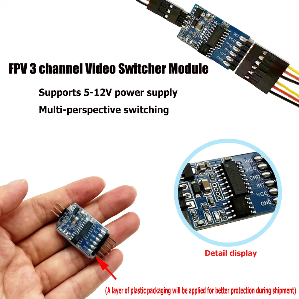 5.8G 3 Channel Video Switcher  - Drone Receiver のレビューと価格