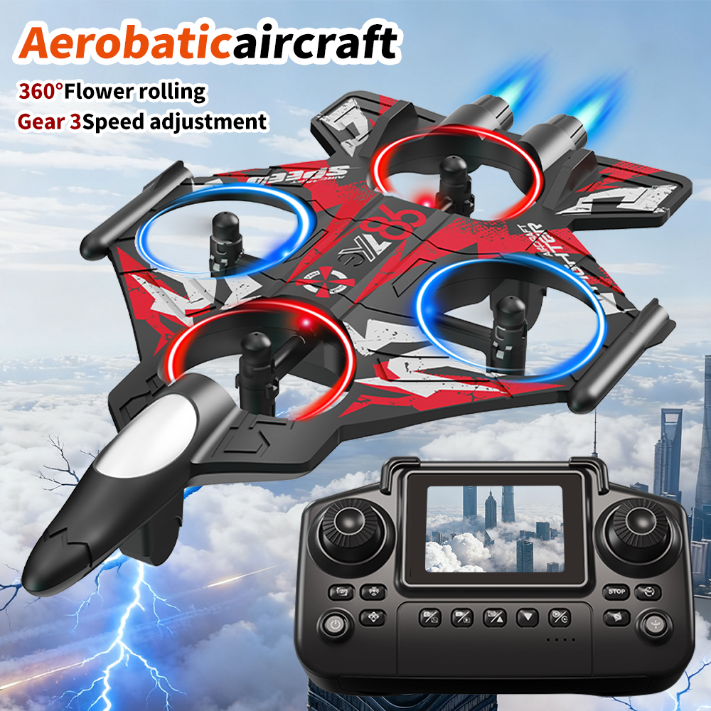 Fighter Jet Drone With Screen  - Drone Led Light のレビューと価格