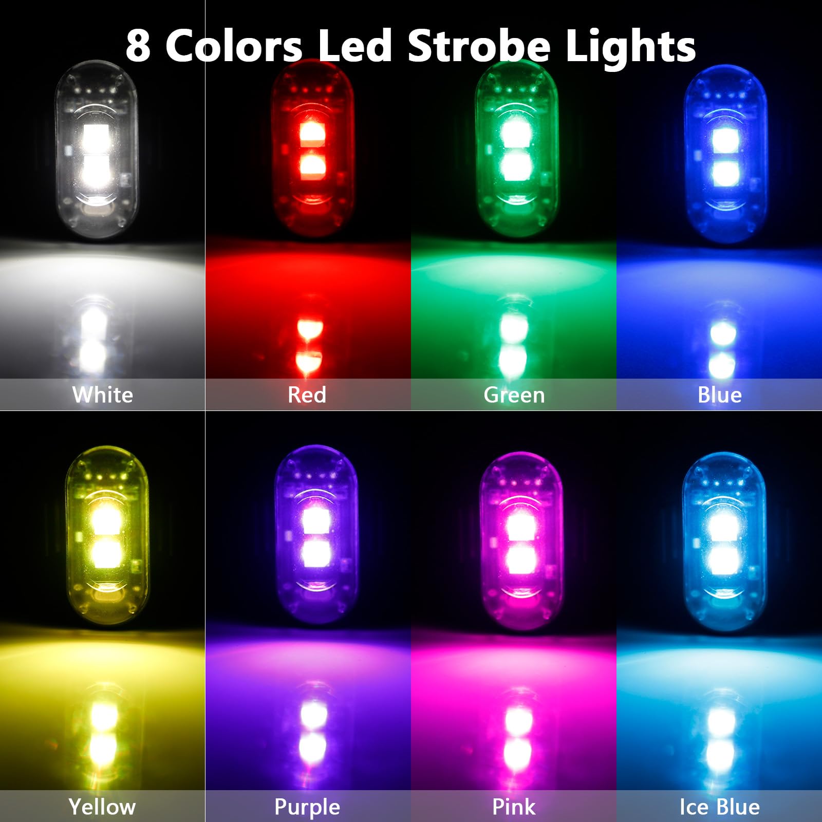 4 Pcs Led Strobe Lights with R - Drone Led Light のレビューと価格