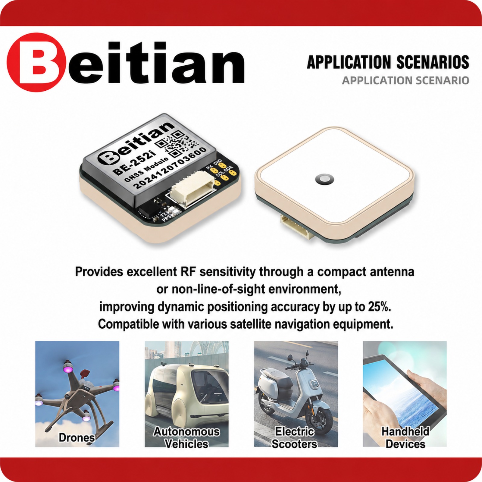 Beitian M10 Triple Mode GNSS C - Drone Compass のレビューと価格