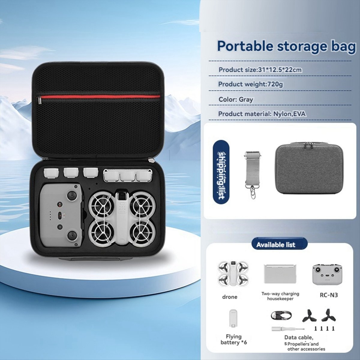 A43M Carrying Storage Bag for  - Drone Battery Strap のレビューと価格